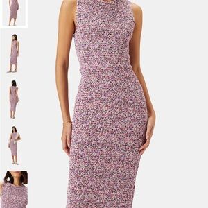 Amour Vert Sheath Midi Dress Sleeveless